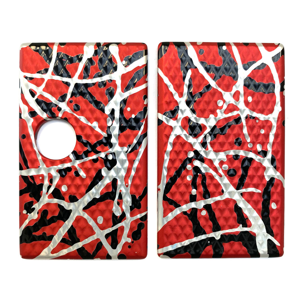 Billet Box Aluminium Panels - Diamond Plate - Red Splatter
