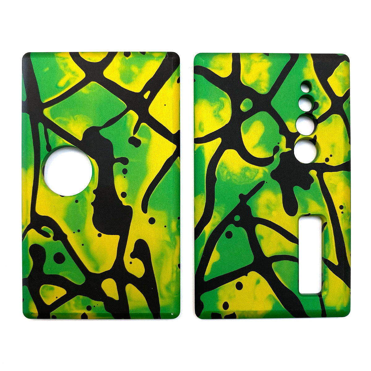Billet Box Aluminium Panels - Flats - Green Acid Wash/Black Splatter