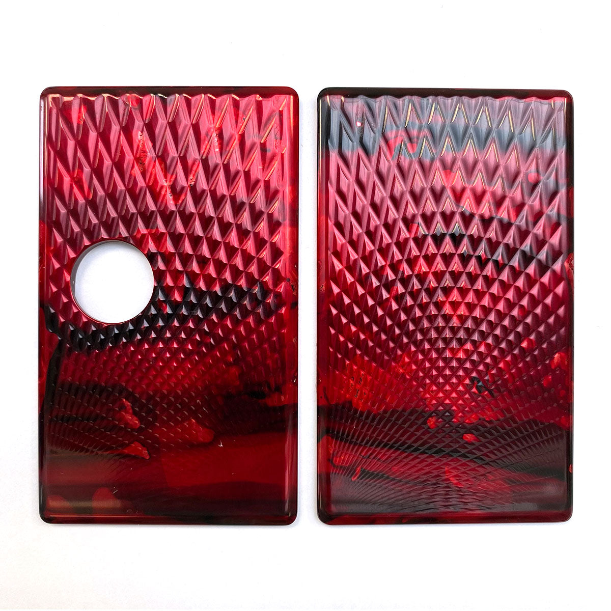 Billet Box Aluminium Panels - Fading Diamonds - Red Granite