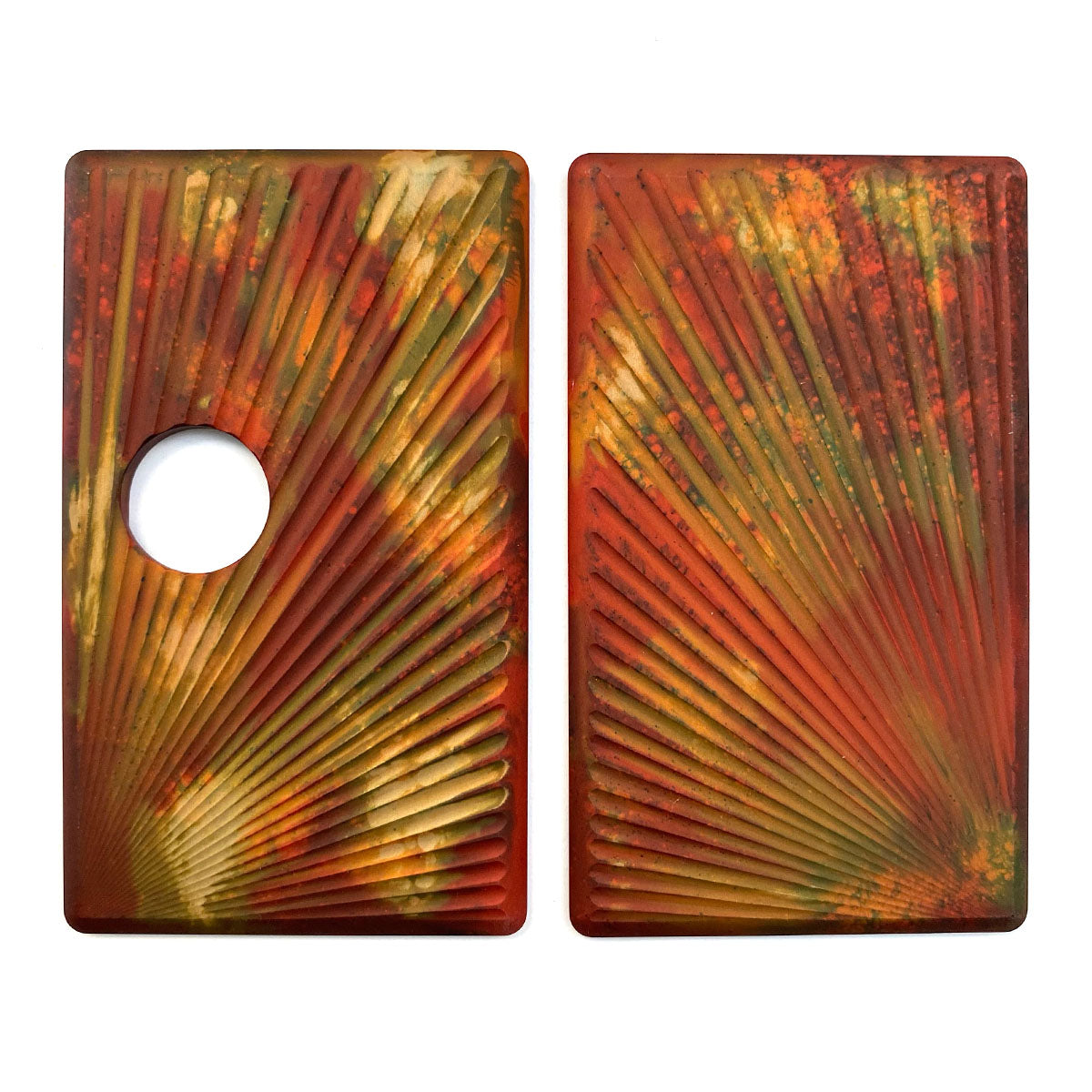 Billet Box Aluminium Panels - Sun Rays - Rust Acid Wash