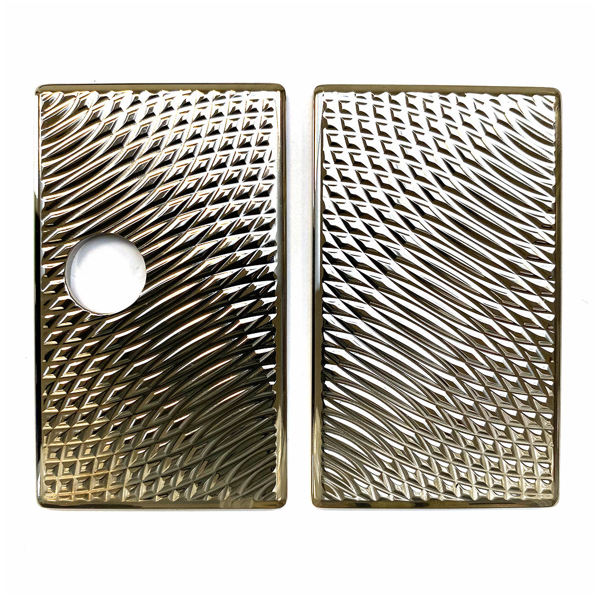 Billet Box Aluminium Panels - Snake Skin - Nickel Plated
