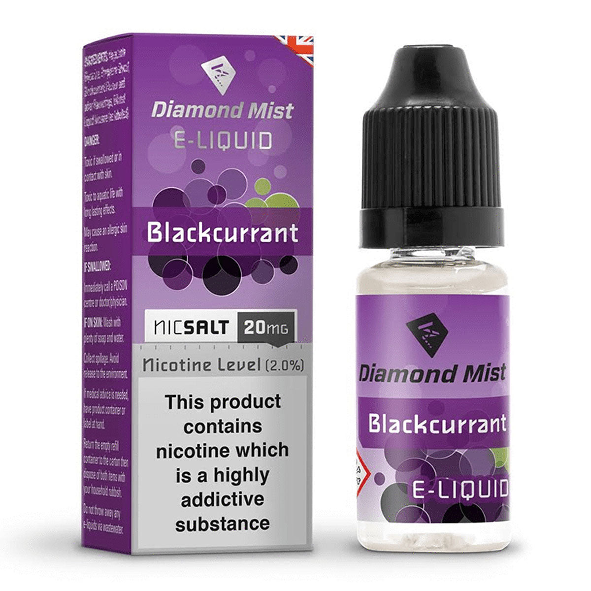 Blackcurrant 10ml Nicotine Salt by Diamond Mist