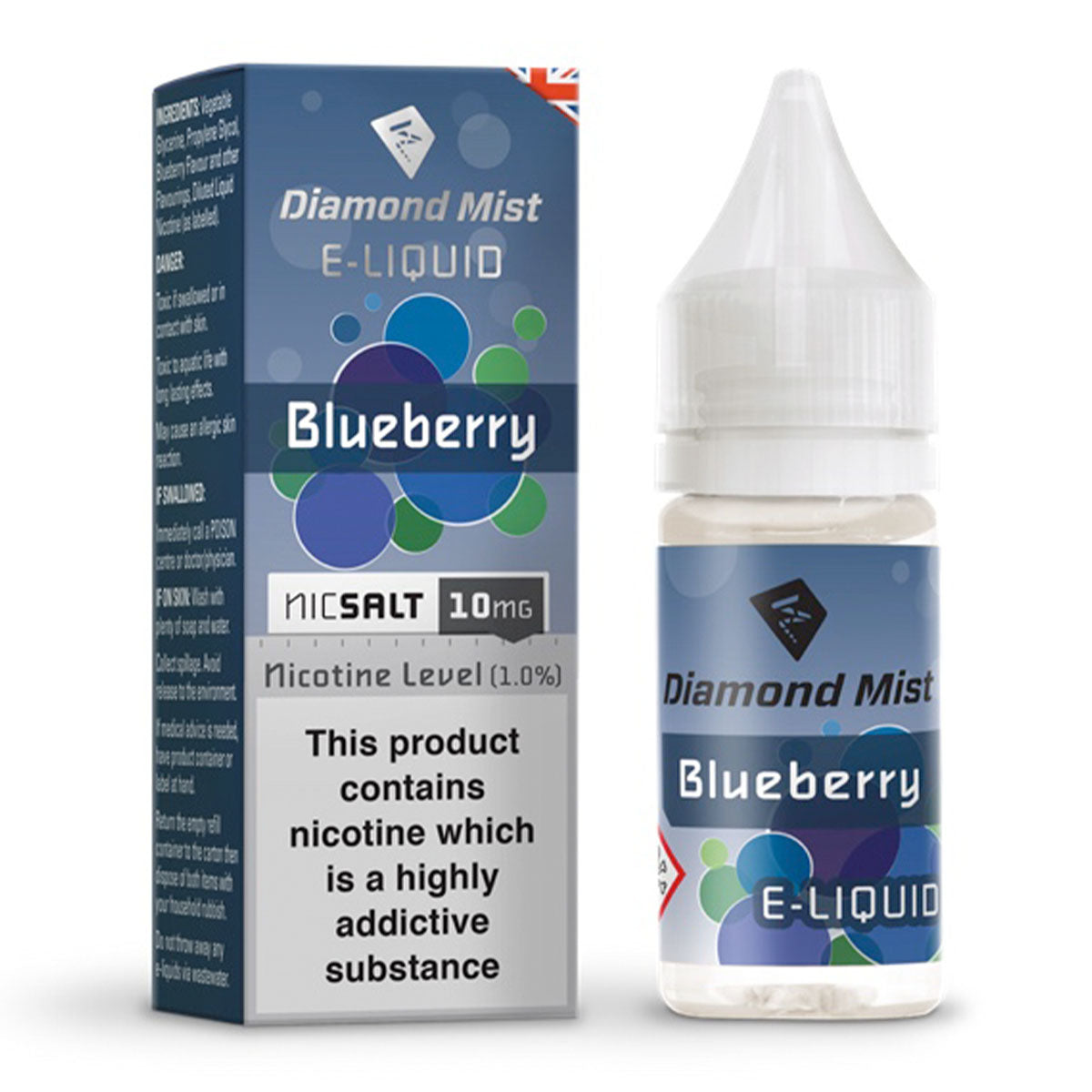 Blueberry 10ml Nicotine Salt by Diamond Mist