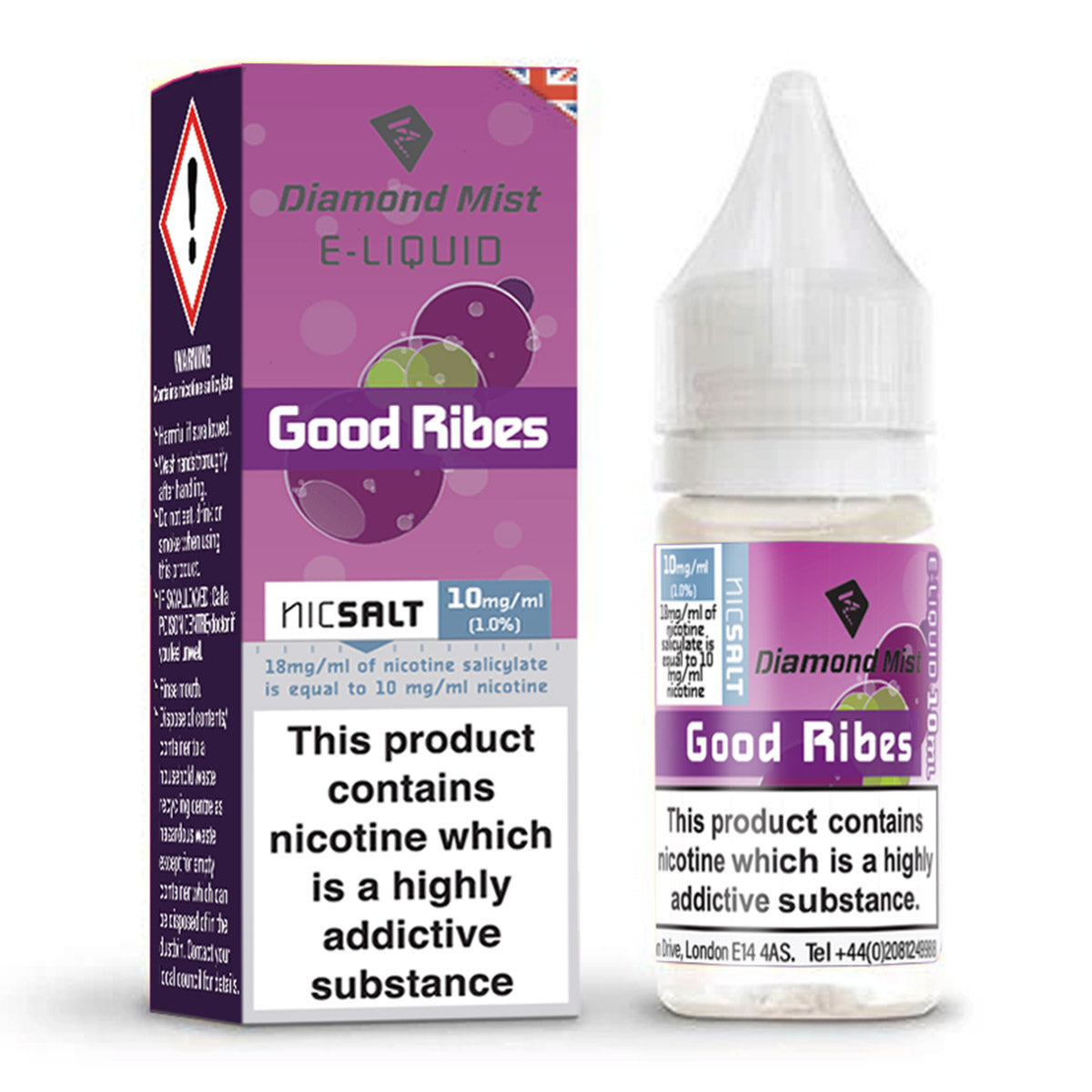 Good Ribes 10ml Nicotine Salt by Diamond Mist