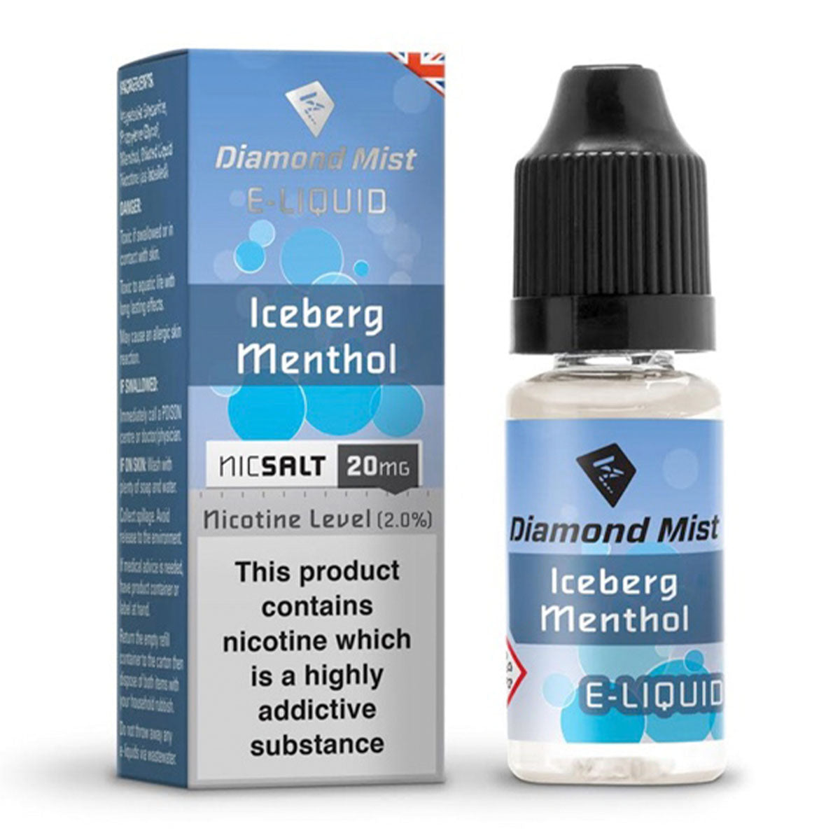 Iceberg Menthol 10ml Nicotine Salt by Diamond Mist