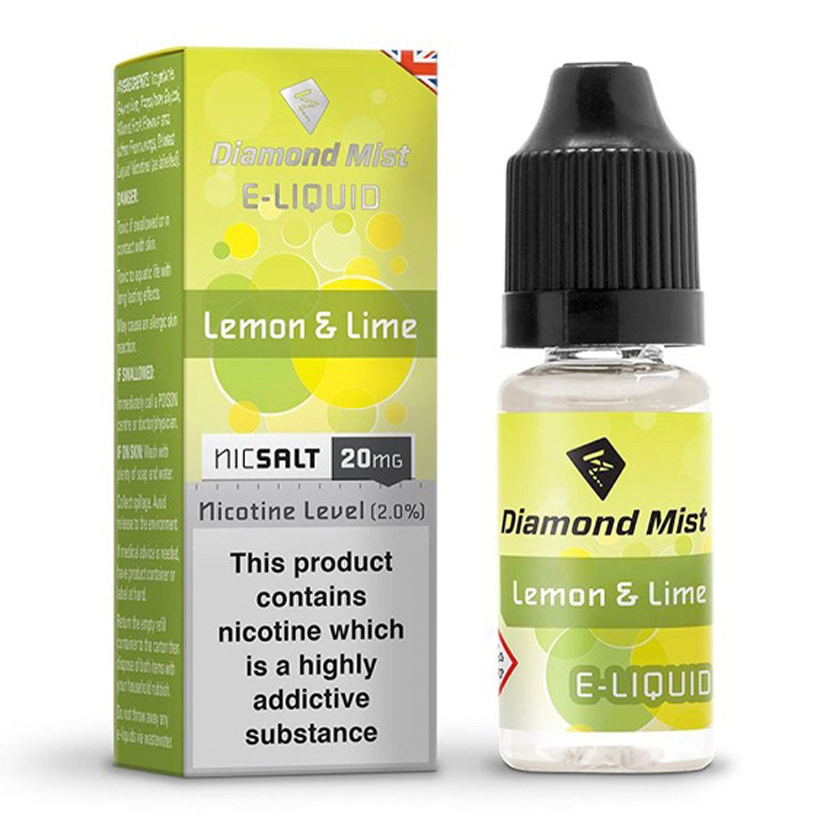 Lemon & Lime 10ml Nicotine Salt by Diamond Mist