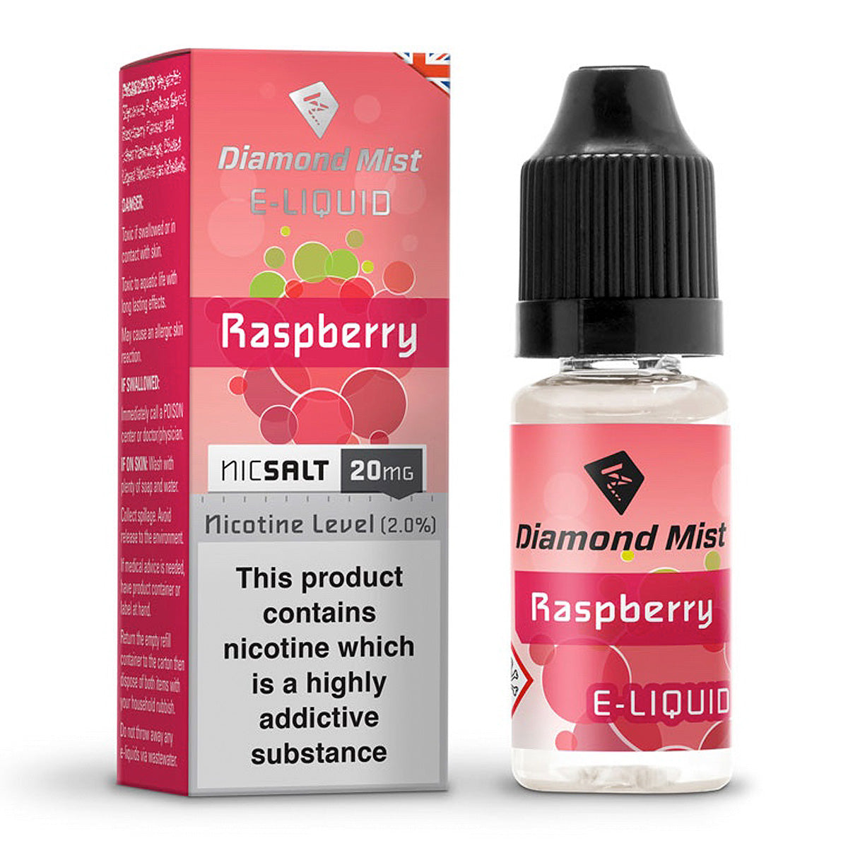 Raspberry 10ml Nicotine Salt by Diamond Mist