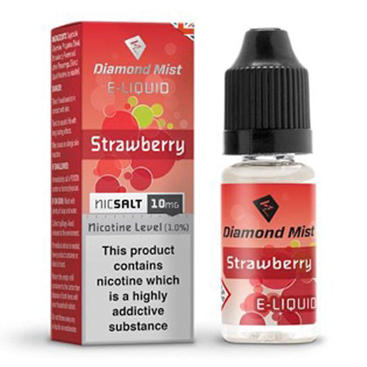 Strawberry 10ml Nicotine Salt by Diamond Mist