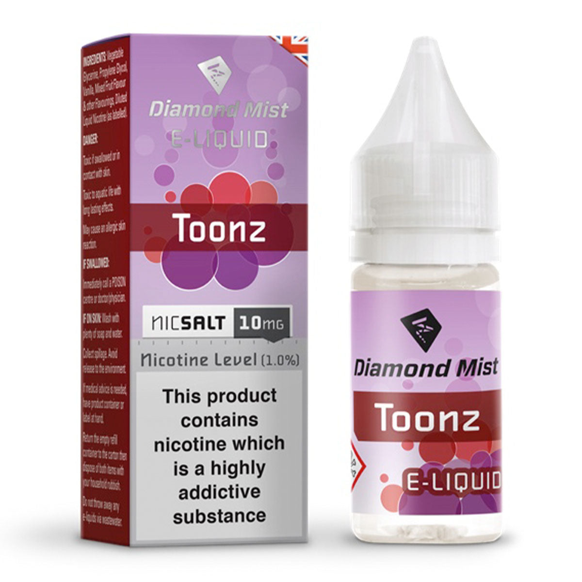 Toonz 10ml Nicotine Salt by Diamond Mist