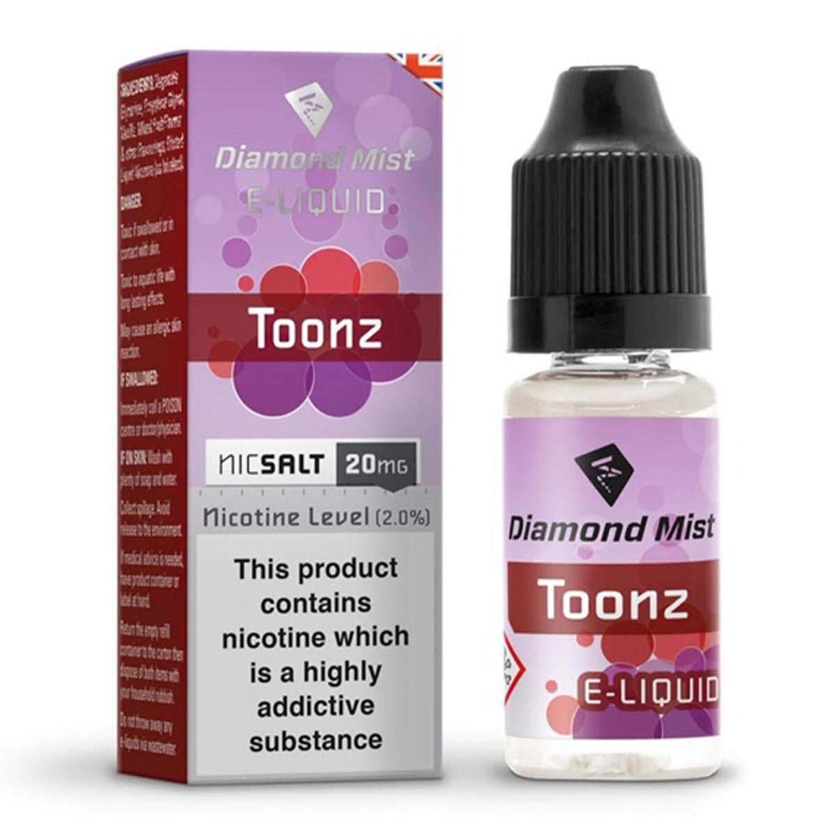 Toonz 10ml Nicotine Salt by Diamond Mist