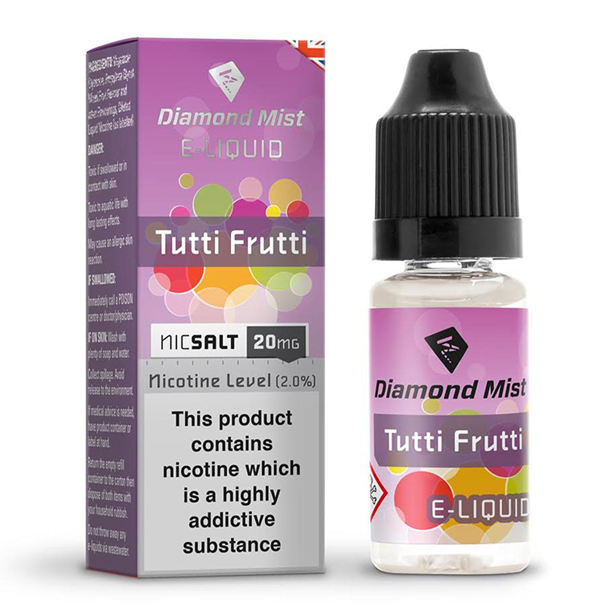 Tutti Frutti 10ml Nicotine Salt by Diamond Mist