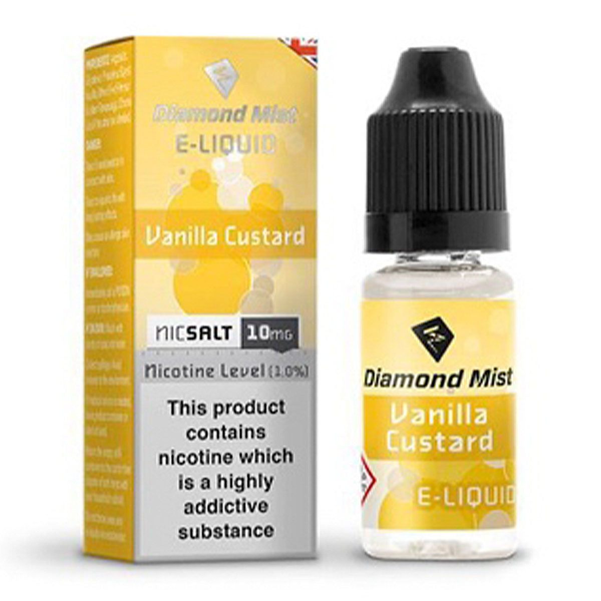 Vanilla Custard 10ml Nicotine Salt by Diamond Mist