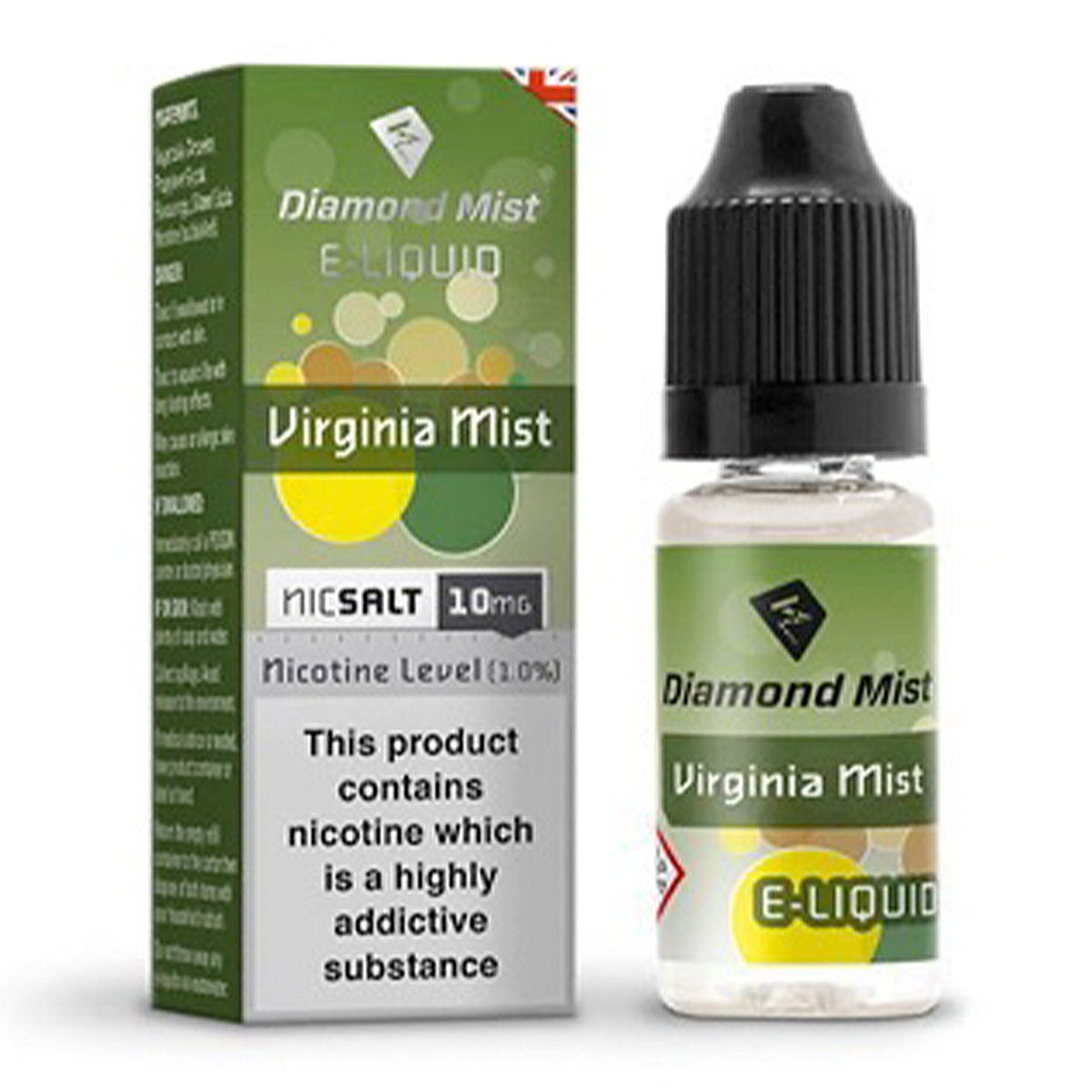 Virginia Mist 10ml Nicotine Salt by Diamond Mist