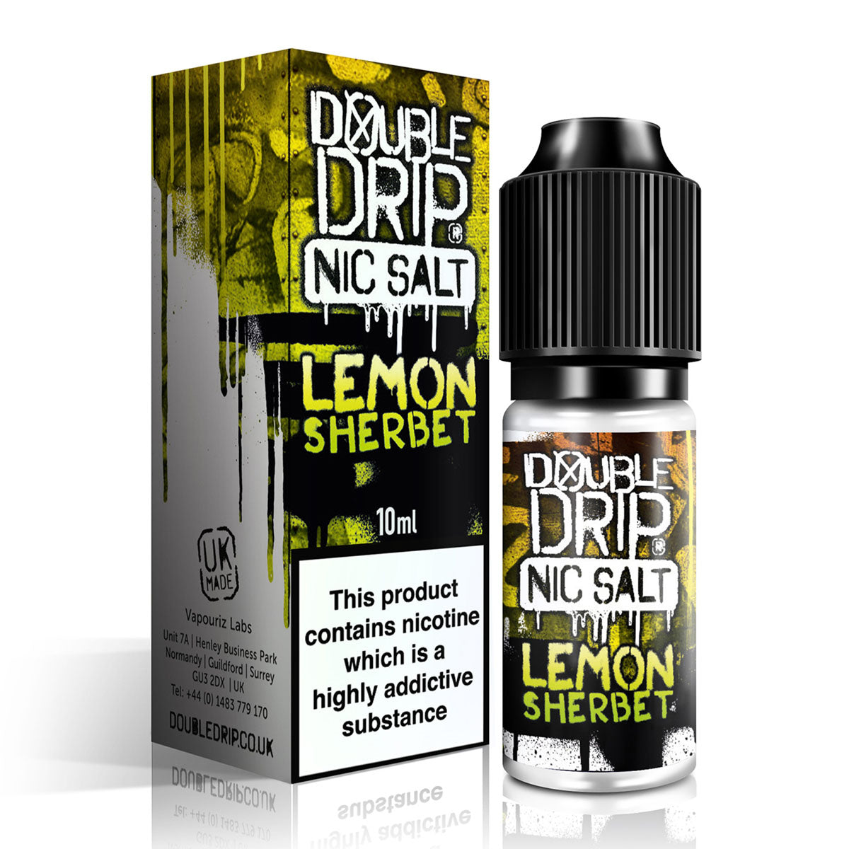 Lemon Sherbet 10ml Nicotine Salt by Double Drip