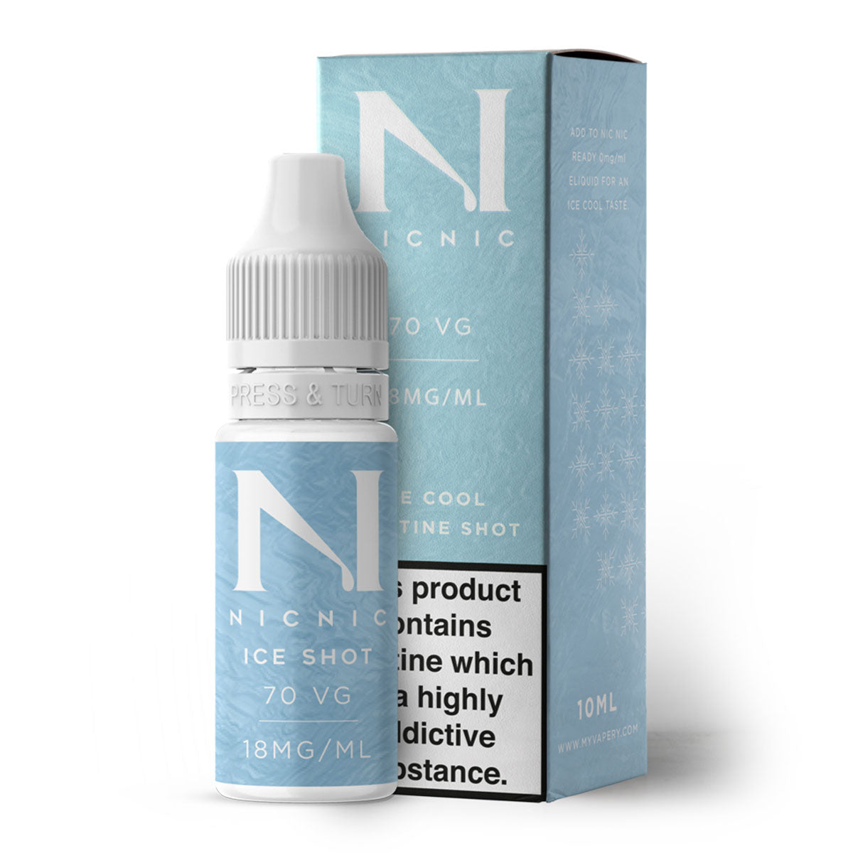 18mg Nicotine Ice Shot 10ml by Nic Nic