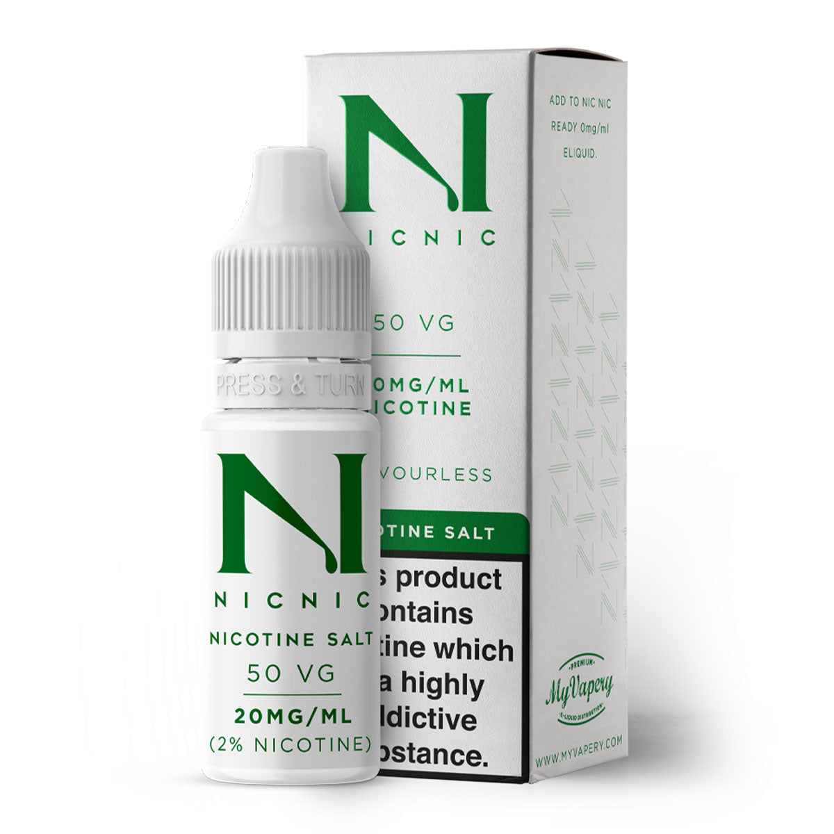 20mg Nicotine Salt Shot 10ml by Nic Nic
