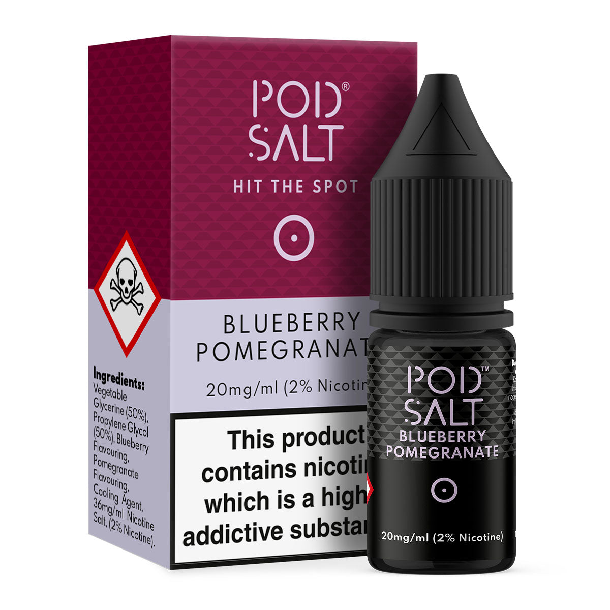 Blueberry Pomegranate 10ml Nicotine Salt by Pod Salt Core