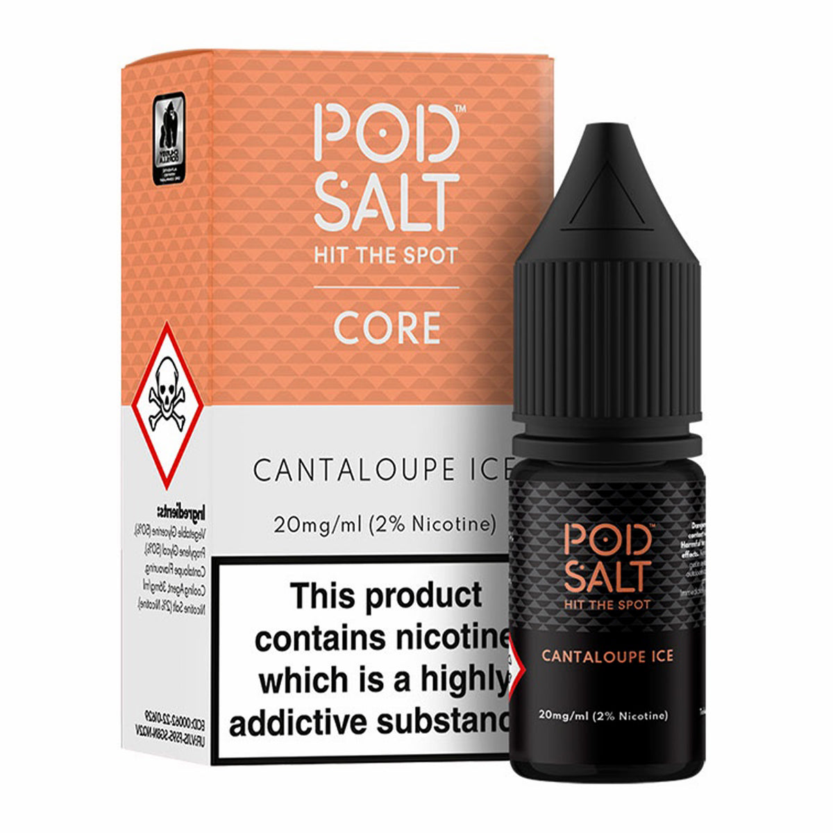 Cantaloupe Ice 10ml Nicotine Salt by Pod Salt Core