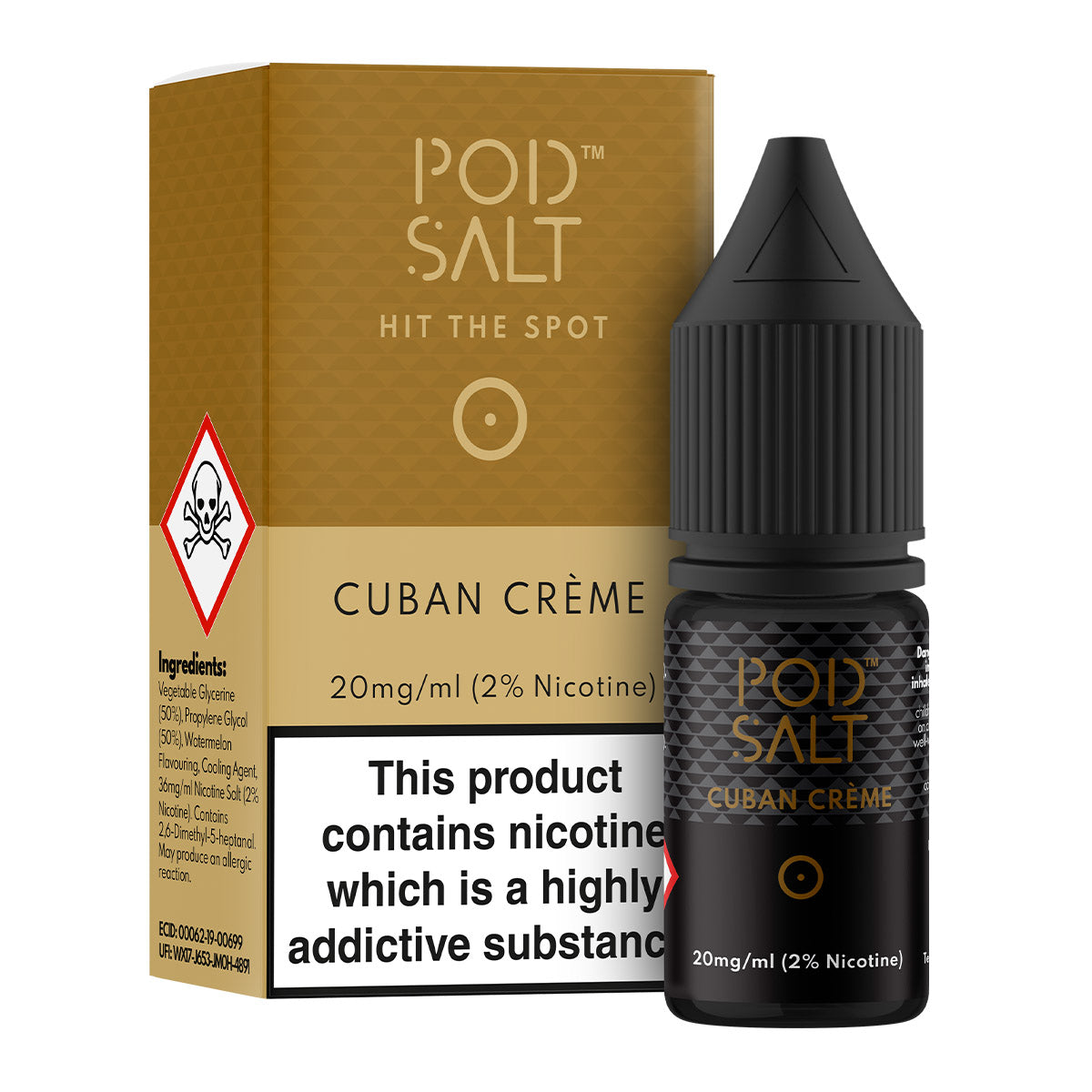 Cuban Creme 10ml Nicotine Salt by Pod Salt Core