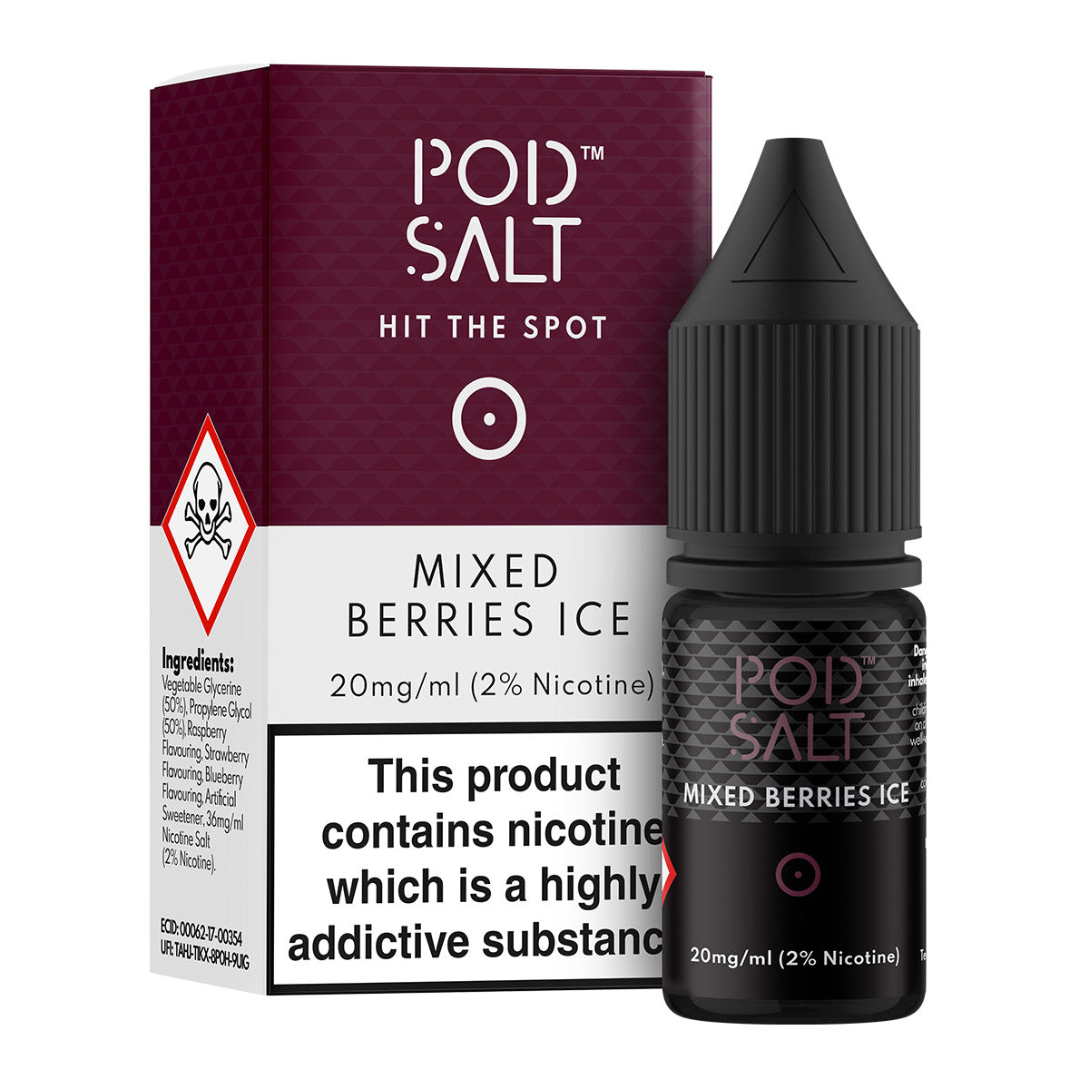 Mixed Berries Ice 10ml Nicotine Salt by Pod Salt Core