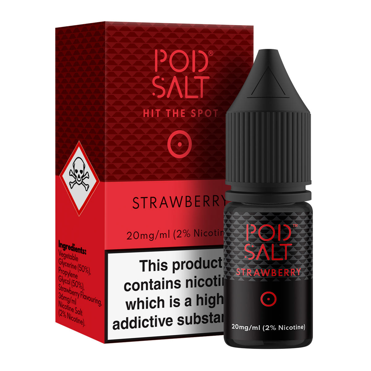 Strawberry 10ml Nicotine Salt by Pod Salt Core