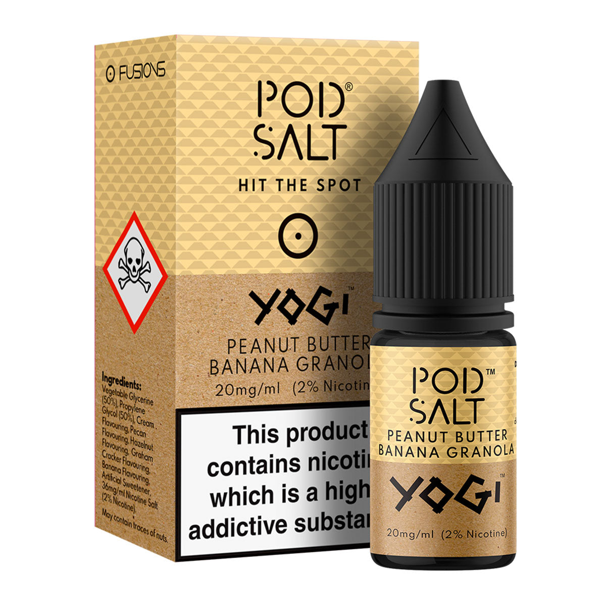 Peanut Butter Banana Granola - Yogi 10ml Nicotine Salt by Pod Salt Fusions