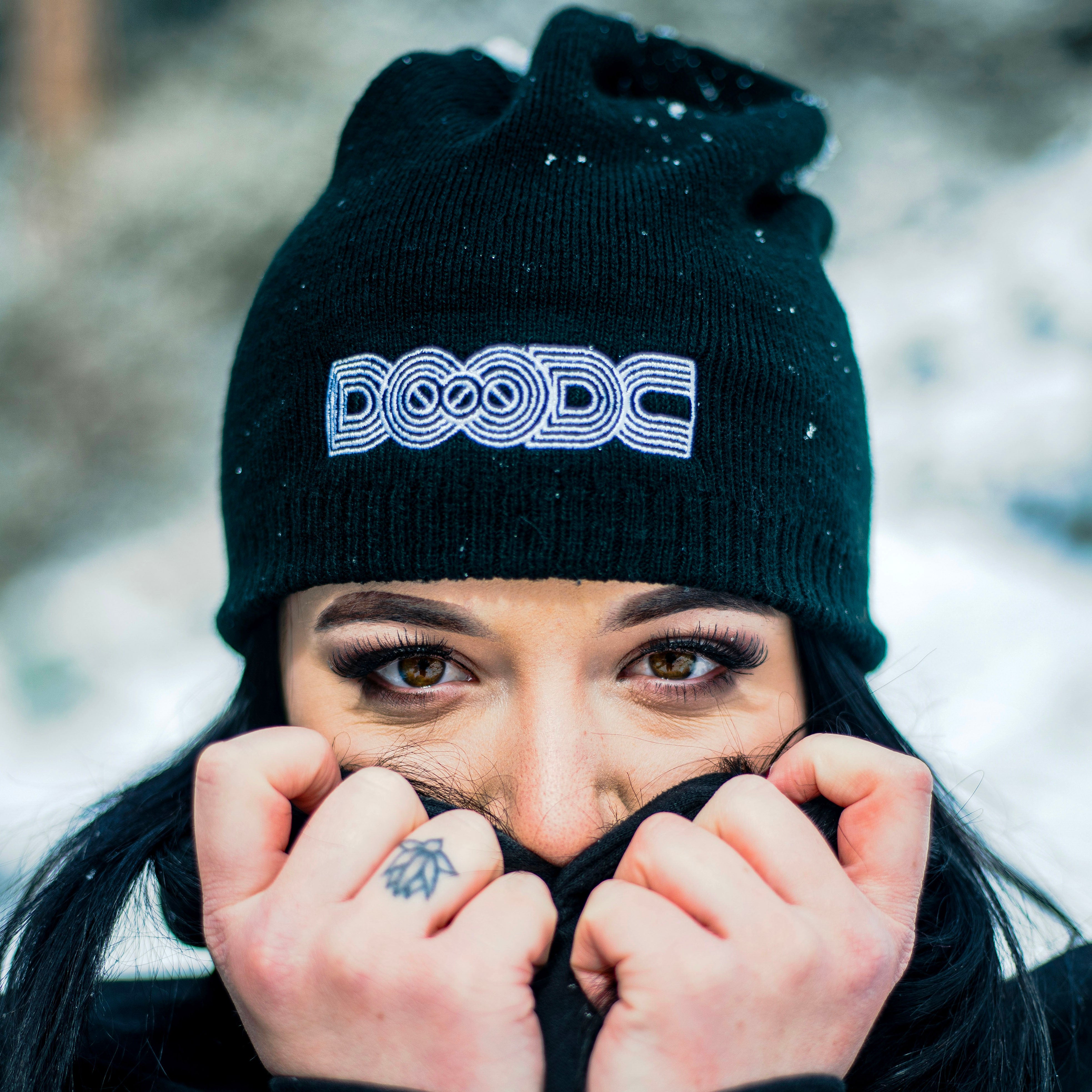 Beanie White Logo by Squidoode