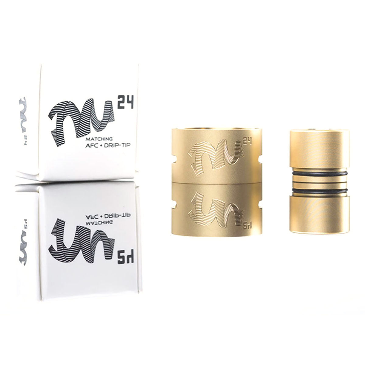 Stainless Matt Gold AFC Ring + Tip by Twisted Messes