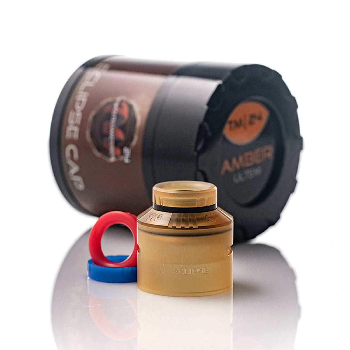 Eclipse Cap Ultem Amber for TM24 & TM24 Pro RDA by Twisted Messes