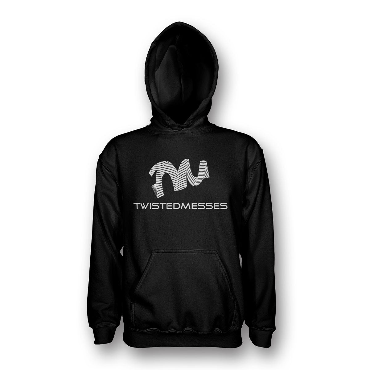 Hoodie Black/White by Twisted Messes