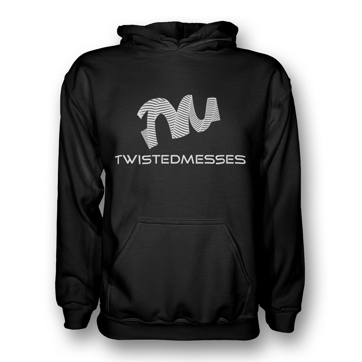 Hoodie Black/White by Twisted Messes