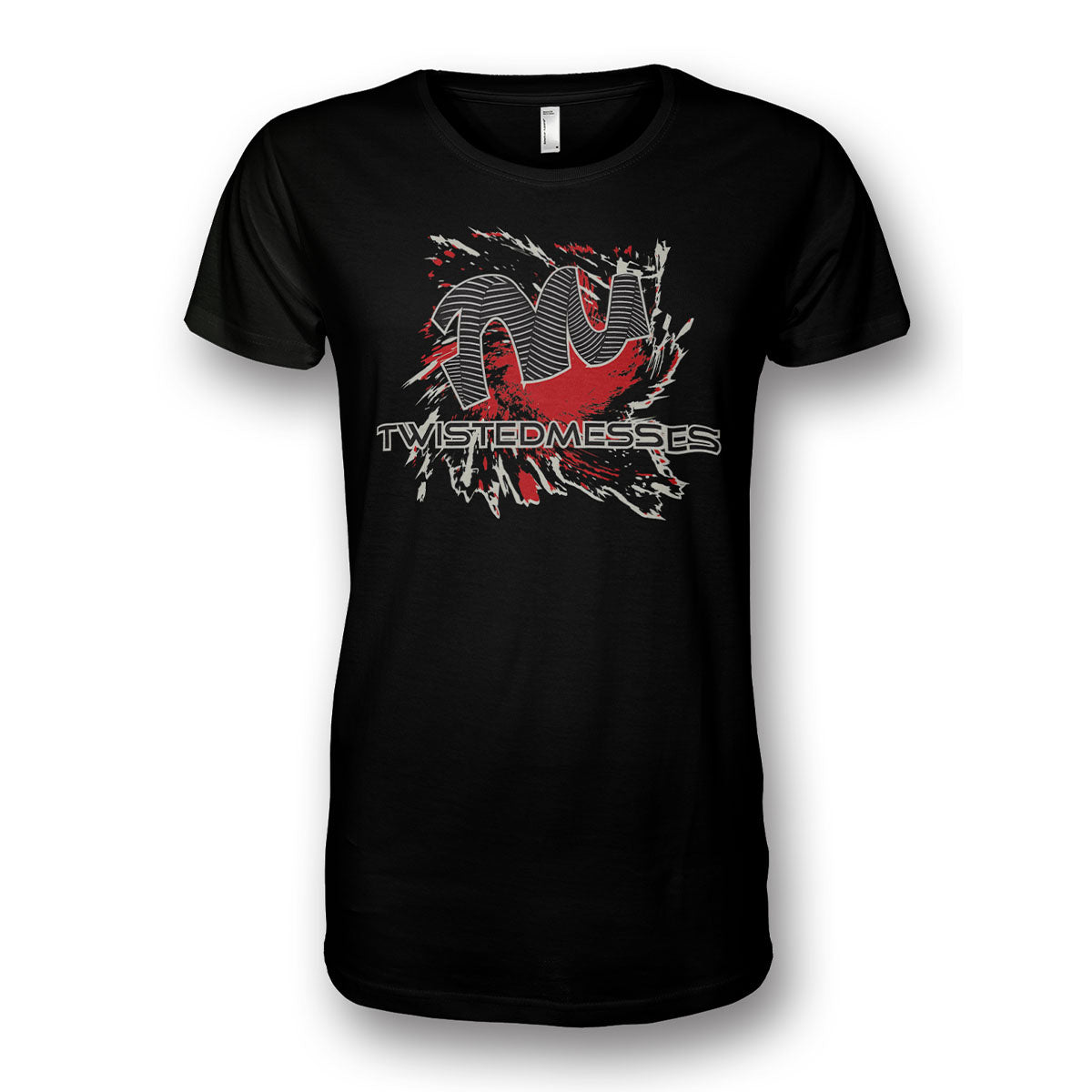 T-Shirt Black/Red by Twisted Messes
